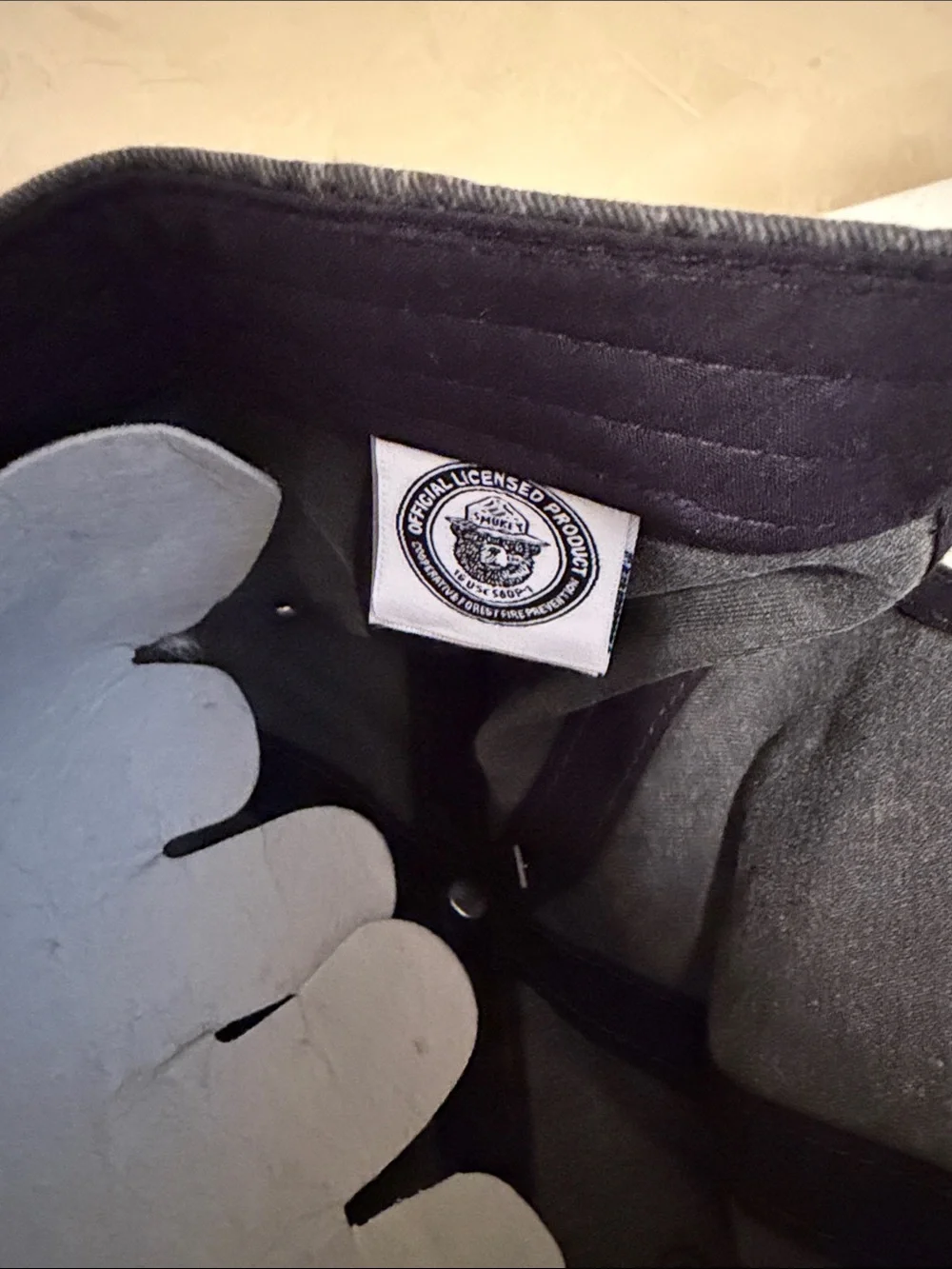 MAD Engine Smokey Bear Black Dad Hat with Embroidered Patch